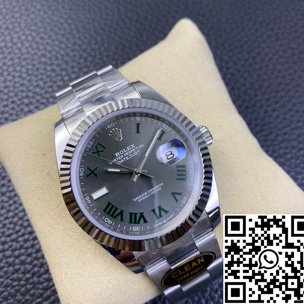 Clean Rolex Dial Grey M126334-0021 Datejust Factory 0507